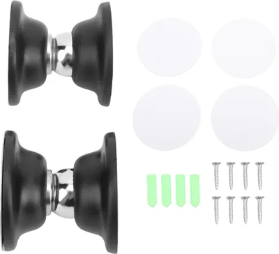 Obrázek produktu pro 2 sady magnetických zarážek dveří pro obytné vozy, robustní záchytné magnety pro obytné vozy, karavany, cestovní přívěsy a sedla, černá barva