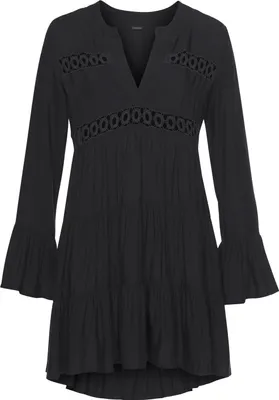 Produktbild von LASCANA Longbluse schwarz Größe 52/54