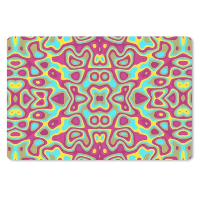 Produktbild von MuchoWow® Schreibtischunterlage Abstrakt - Muster - Lavalampe - Hippie 60x40 cm - XXL Mauspad - Großes Mauspad