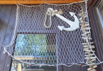 Produktbild von Maritime Wanddekoration Netz Fischernetz Meer Deko-Netz 1,5 x 1 Mtr.
