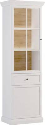 Produktbild von Vitrinenschrank Regalschrank Buffet Schrank Anrichte Glasfront Schublade