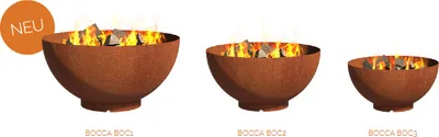 Produktbild von Forno Feuerschale 800 x 410 mm, Stahl 3mm Stärke für Garten und Terrasse