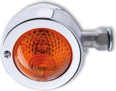 Image de HIGHSIDER Smart Bullet Pike Clignotants Boîtier chromé / Lentille orange (pièce), Avant & Arrière