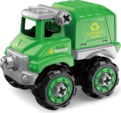 Produktbild von Auto zum Zusammenschrauben, Müllwagen, 16 cm