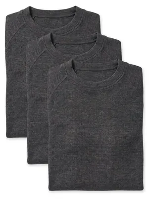 Produktbild von Black Snake 3er Pack Thermounterhemd Herren, Gr. 5-8 - M - Anthrazit Melange, KI-generiertes Bild
