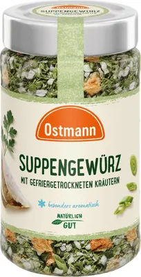 Produktbild von Ostmann Suppengewürz gefriergetrocknet kräftige Basiswürze Packung 18g