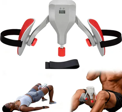 Produktbild von Oberschenkeltrainer Beckenbodentrainer Einstellbar Winkel Stärke 15-35KG LCD-Zählung für Damen und Herren Heimtraining