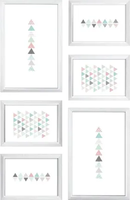 Immagine prodotto di Set di cornici Ceanothe Easy 6 bianche 13x18 cm e 18x28 cm