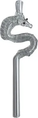 Immagine prodotto di Tubo di vetro lungo con cavalluccio marino, 15 cm, trasparente