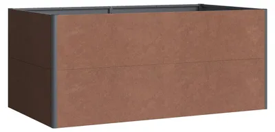Produktbild von Westmann Corti Metall Hochbeet ohne Boden Holzoptik 160x90x70 cm