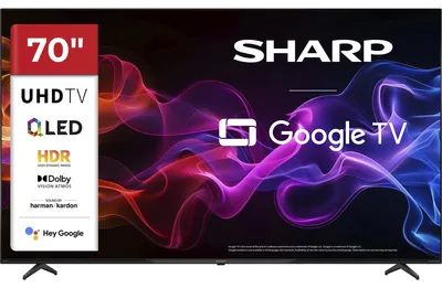 Zdjęcie produktu dla Telewizor Sharp 70HP5765E QLED 70 cali z Google TV, 4K UHD, Smart TV, HDR, Dolby Vision i Dolby Atmos (2026)