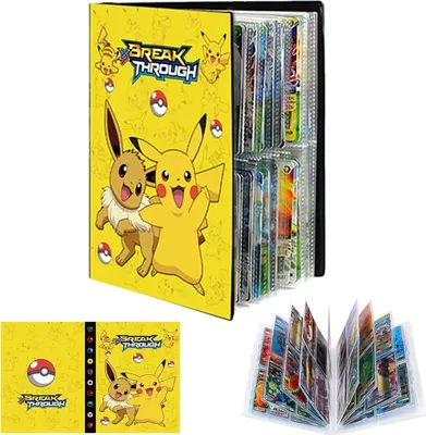 Produktbild von Pokemon Sammelalbum Evolie & Pikachu Sammelmappe für 240 Karten, idealer Schutz