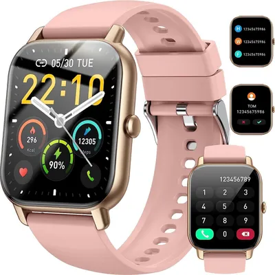 Produktbild von JUNG Nerunsa Smartwatch Damen & Herren Fitnessuhr, mit Bluetooth Smartwatch (4,69 cm/1,85 Zoll) mit Telefon Funktion, 100+ Trainingsmodi)