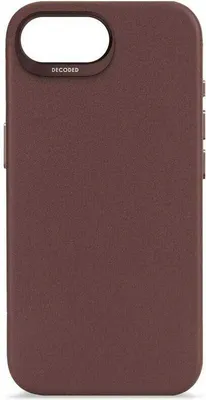 Immagine prodotto di Cover posteriore in pelle Decoded per iPhone 16e marrone cioccolato