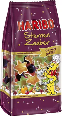 Obrázek produktu pro Haribo Sternen Zauber ovocné žvýkačky hvězdy 3 různé 250g