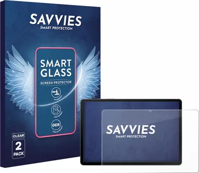 Produktbild von 2x Savvies Schutzglas Folie für Samsung Galaxy Tab S10 FE WiFi 9H Panzer Schutzfolie Glas Displayschutz klar transparent