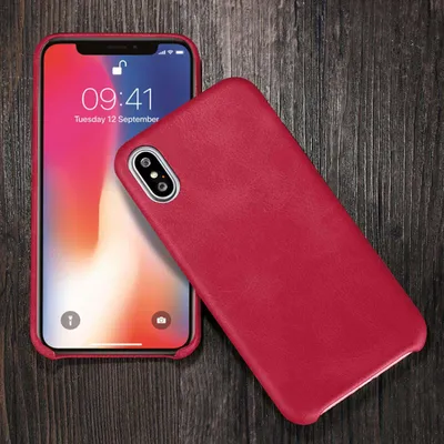 Produktbild von Apple iPhone 8 Plus Leather Case Rot
