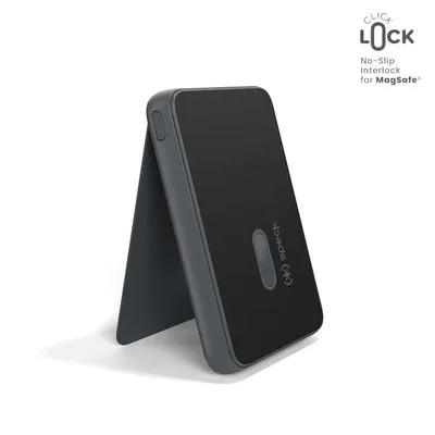 Produktbild von Speck StandyBank + ClickLock - Powerbank MagSafe 5000 mAh + Ständer (Schwarz)