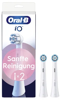 Produktbild von Oral-B iO Gentle Care iO Sanfte Reinigung, 2 Stück(e), Weiß, 3 Monat( e), Weich, Oral-B, 211 mm