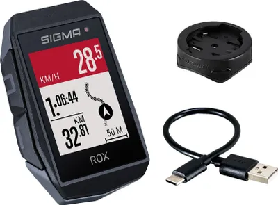 Image de Sigma ROX 11.1 GPS ordinateur de vélo noir + support de guidon