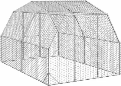 Obrázek produktu pro Výběh pro slepice 2,5x4x2,25 m pozinkovaná ocel