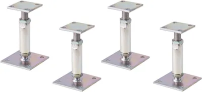 Image de Ensemble de 4 supports de poteaux réglables pour l'extérieur