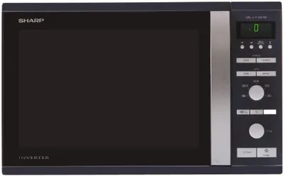Immagine prodotto di Sharp Home Appliances R-941BKW, Piano cottura, 40 litri, 1050 W, Display integrato, Comandi a manopola, Rotativi, Touch, Nero