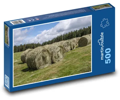 Obrázok produktu pre Puzzle 500 Seno na lúke s lesom - martinpuzzle