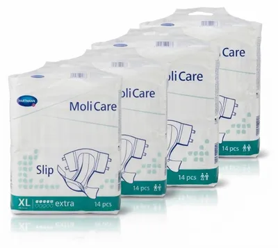 Produktbild von HARTMANN MoliCare Slip extra 5 Tropfen Gr. XL 56 Stück (4x14) Inkontinenzwindel