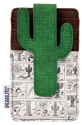 Imagen del producto de Estuche para tarjetas "Peanuts" de Loungefly, diseño "Spike Desert"