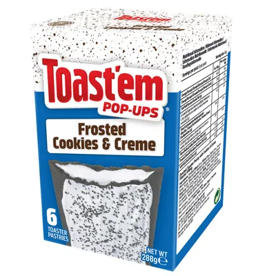 Produktbild von Toast'em Pop-Ups Frosted Cookies & Creme MHD:31.05.2025