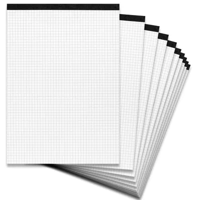 Image de LANDRE 100050632 LANDRÉ Notizblock ohne Deckblatt DIN A4 50 Blatt kariert