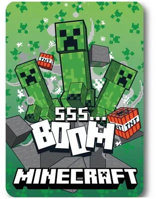 Produktbild von Minecraft SSS Boom Fleecedecke 100x140cm