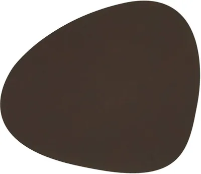 Produktbild von LIND DNA NUPO Tischset Curve L dark brown 37 x 44 cm