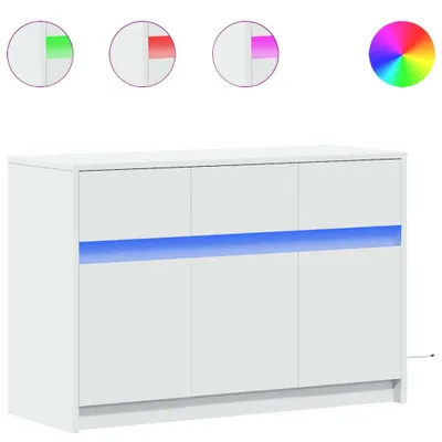 Immagine prodotto di Mobile TV con illuminazione LED Bianco 91x34x61 cm Materiale a base di legno