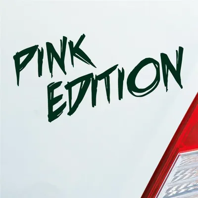 Produktbild von Auto Aufkleber Pink Edition Auto Car Tuning Motorrad 15x7 cm Dunkelgrün Sticker Heckscheibenaufkleber