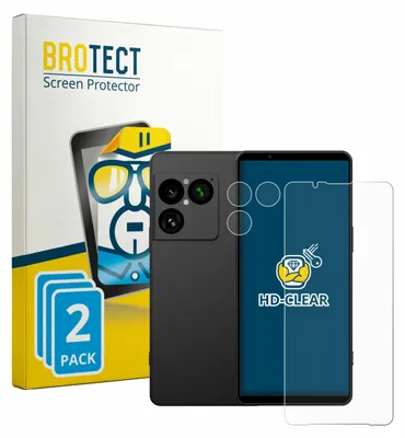 Produktbild von 2x Für Sony Xperia 1 VIII (Display+Kamera) Schutzfolie BROTECT Displayschutz Display Schutz Folie Klar Transparent