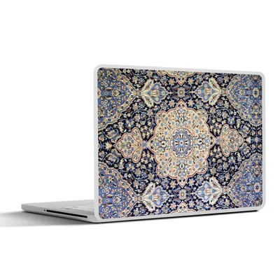 Produktbild von MuchoWow® Laptop Aufkleber Sticker Cover Persischer Teppich - Teppich - Mandala - Blau 40x30 cm - Laptop Dekoration - Selbstklebend