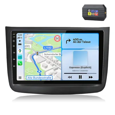 Imagen del producto de Radio para coche CarPlay de 10" con DAB+, compatible con Mercedes-Benz Vito Viano W639 (2010-2015), GPS, navegador, 4G, Bluetooth, control de volante, USB, 6+128GB, procesador de 8 núcleos, compatible con Android Auto