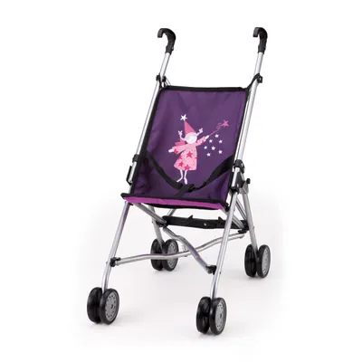 Produktbild von Bayer Design 30112AA - Puppen Buggy, zusammenklappbar, mit Doppelrädern, lila, 50 x 27.5 x 55 cm