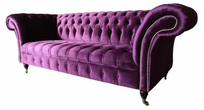 Obrázek produktu pro Chesterfield 3 místná designová pohovka čalounění sedací látky pohovky