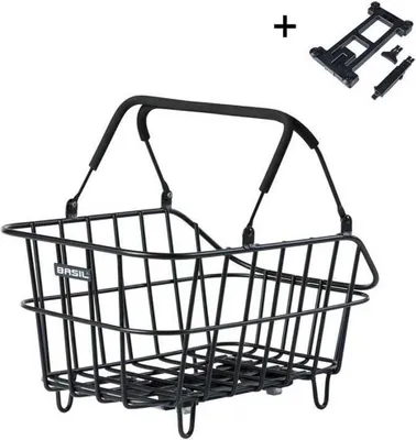 Produktbild von Basil Cento Multi Mik 2.0 Hinterer Korb Schwarz Schwarz One Size