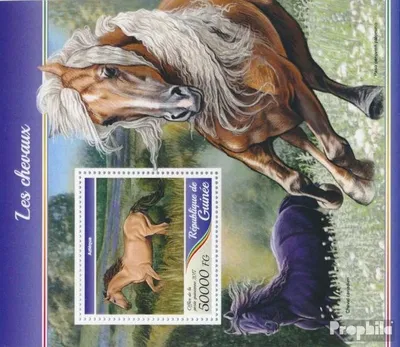 Produktbild von Briefmarken Guinea 2017 Mi Block 2814 (kompl. Ausgabe) postfrisch Pferde
