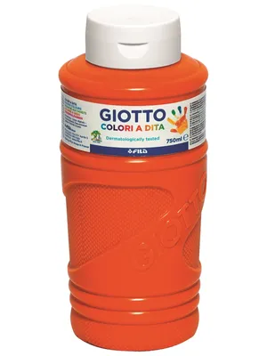 Image de Giotto, peinture à doigts, 750 ml, couleur orange