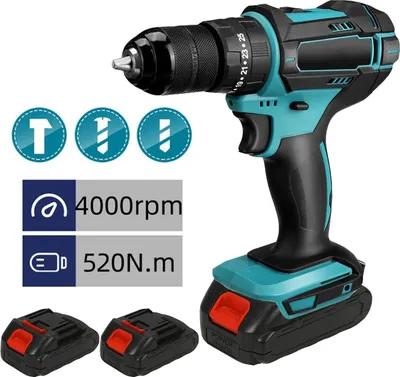 Obrázok produktu pre Rázový skrutkovač – na akumulátor – bezkefový motor – krútiaci moment 520 Nm – 4000 ot./min – 18 V – vrátane 2 akumulátorov – čierny