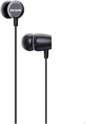 Zdjęcie produktu dla Słuchawki douszne aiwa estm-20bk/ z mikrofonem/ jack 3.5/ czarne
