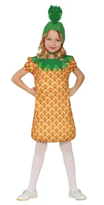 Produktbild von Ananas Kostüm für Mädchen, Größe:110/116