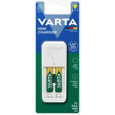 Produktbild von Varta 57656 201 421, Nickel-Metallhydrid (NiMH), AA, AAA, 2 Stück(e), Akkus/Batterien enthalten