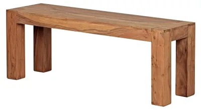 Produktbild von Esszimmerbank Mumbai aus massivem Akazienholz 120 x 45 x 35 cm im Landhaus-Stil