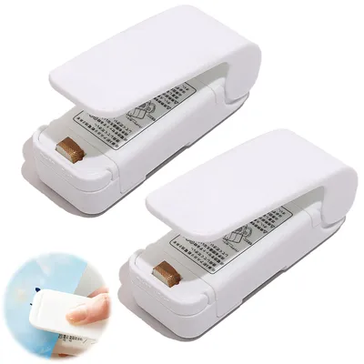 Mini-Folienversiegelungsgerät, 2 Stück, Handgerät, weiß